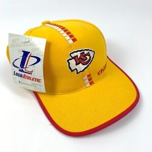 VTG Kansas City Chiefs NFL Pro Line Authentic Yellow Red Adjustabl Back OSFA NWT